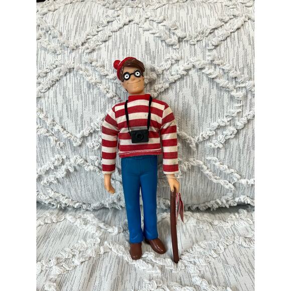 Vtg Where's Waldo 12" Action Figure Doll 1990 Applause Camera Martin Handford - Picture 2 of 8